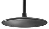 CEILING ARRAY MICROPHONE, ROUND, BLACK - DIGITALLY STEERABLE COVERAGE